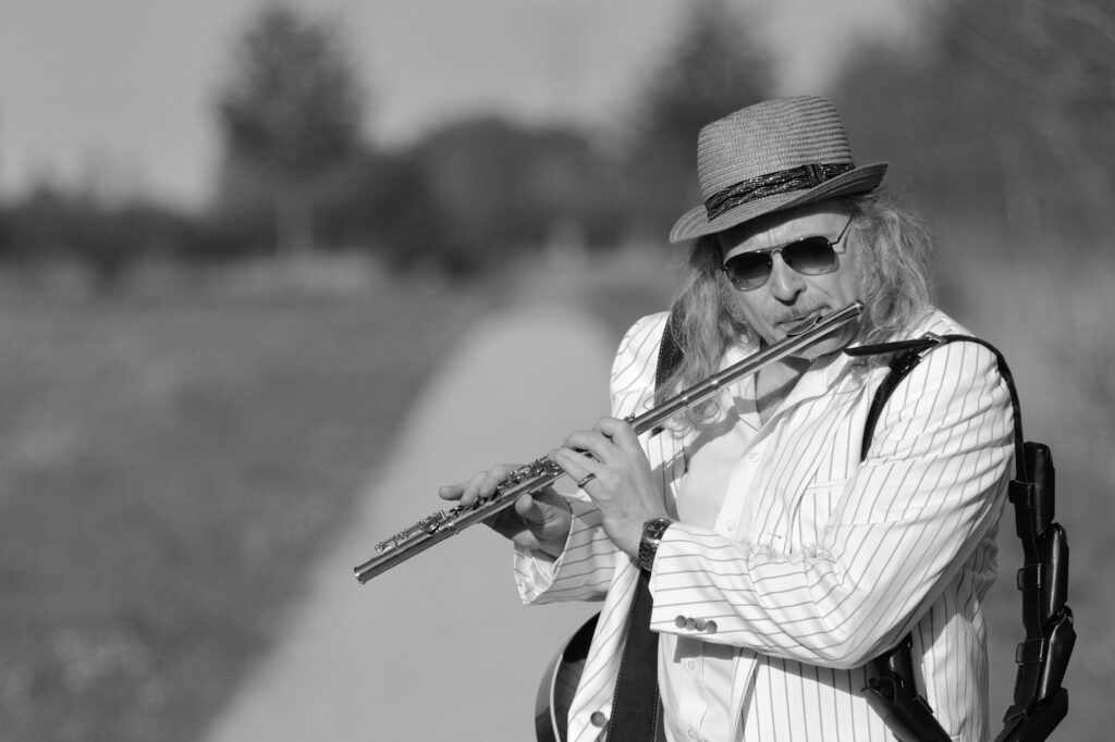 Pressefoto Preacherman quer in Schwarz-Weiß